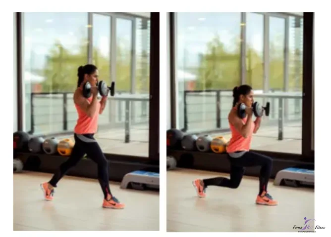 Dumbbell split squats – Fandări cu gantere​​​​​​​ 